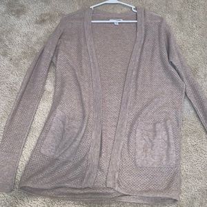 Tan cardigan sweater